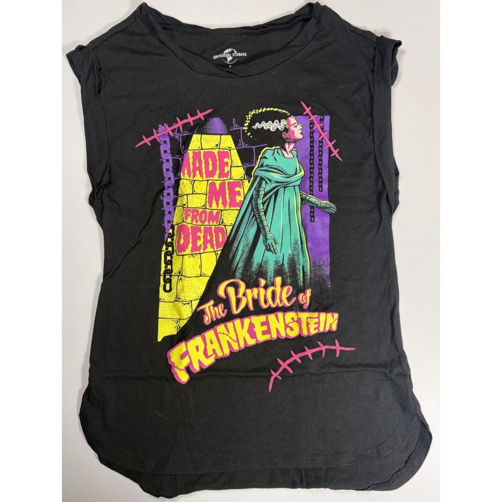 Bride Of Frankenstein Made Me Dead Graphic Shirt Women's Size S